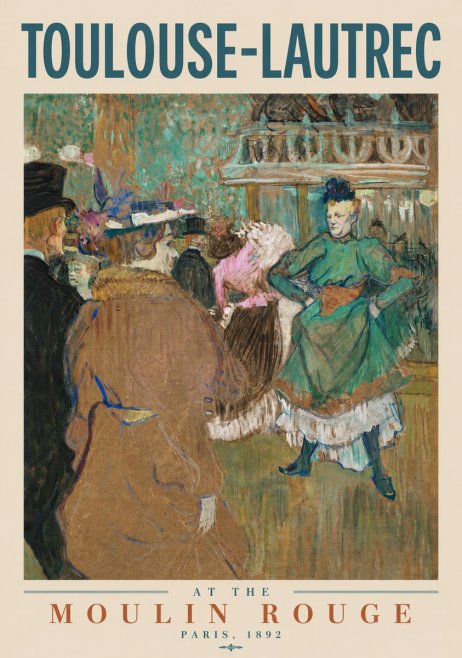 Toulouse-Lautrec At the Moulin Rouge XIII No4 - Póster