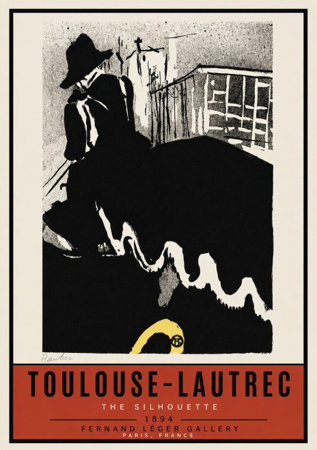 Toulouse-Lautrec The Silhouette No3 - Póster