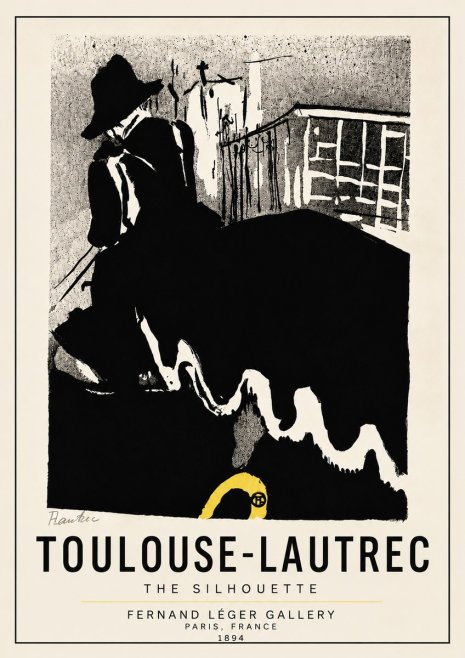 Toulouse-Lautrec The Silhouette No5 - Póster