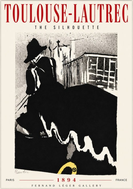 Toulouse-Lautrec The Silhouette No6 - Póster
