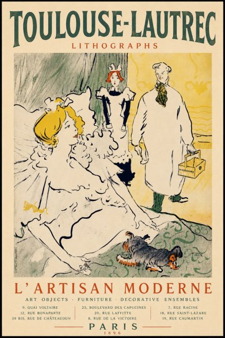 Toulouse-Lautrec L'artisan Moderne No4 - Póster