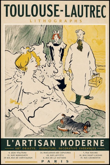 Toulouse-Lautrec L'artisan Moderne No5 - Póster