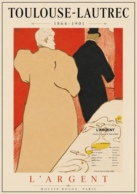 Toulouse-Lautrec L'argent No3 - Póster