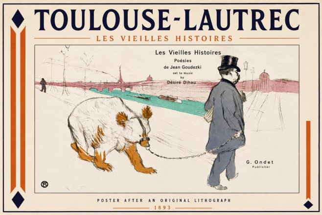 Toulouse-Lautrec Les Vieilles Histoires I No4 - Póster