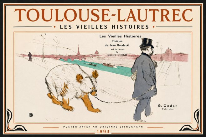 Toulouse-Lautrec Les Vieilles Histoires I No5 - Póster