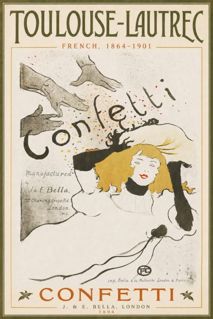 Toulouse-Lautrec Confetti No3 - Póster