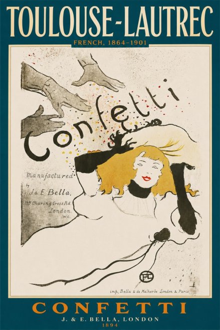 Toulouse-Lautrec Confetti No4 - Póster