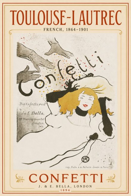 Toulouse-Lautrec Confetti No5 - Póster