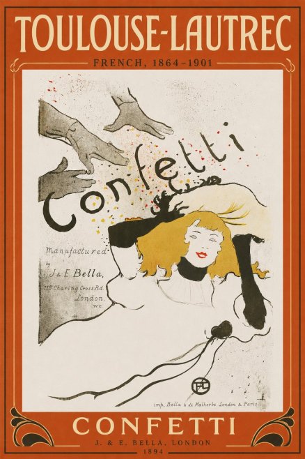Toulouse-Lautrec Confetti No6 - Póster