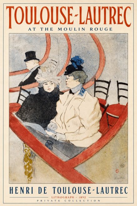 Toulouse-Lautrec At the Moulin Rouge XVI No2 - Póster