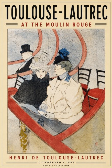 Toulouse-Lautrec At the Moulin Rouge XVI No4 - Póster