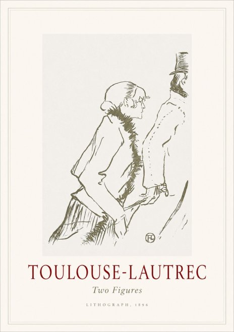 Toulouse-Lautrec Two Figures No1 - Póster