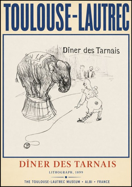 Toulouse-Lautrec Dîner Des Tarnais No2 - Póster