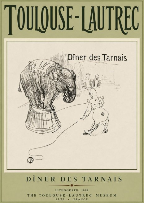 Toulouse-Lautrec Dîner Des Tarnais No3 - Póster