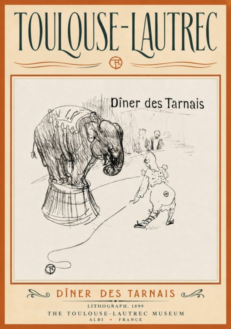 Toulouse-Lautrec Dîner Des Tarnais No4 - Póster