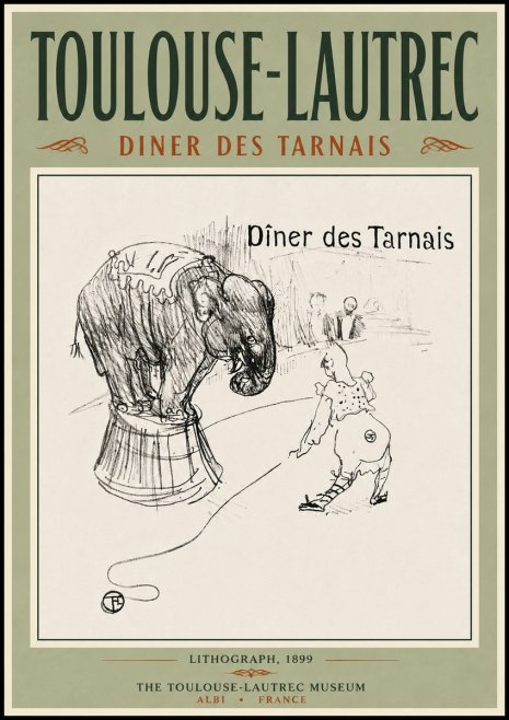 Toulouse-Lautrec Dîner Des Tarnais No5 - Póster