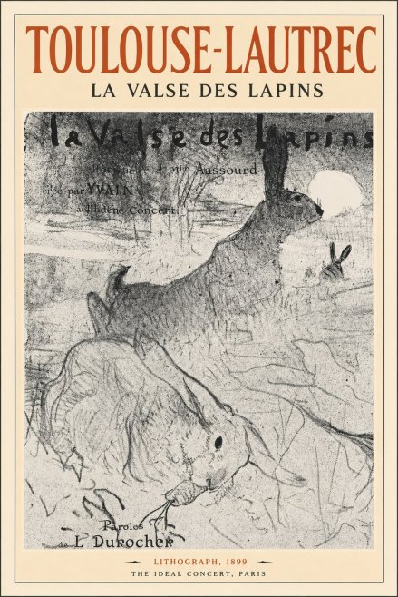 Toulouse-Lautrec La Valse Des Lapins No2 - Póster