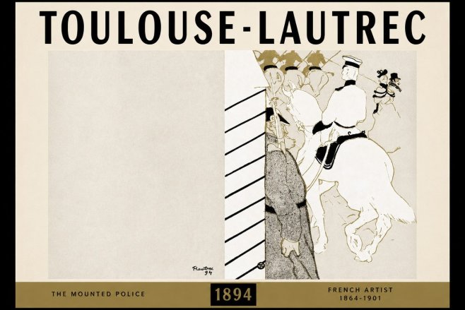 Toulouse-Lautrec The Mounted Police No2 - Póster