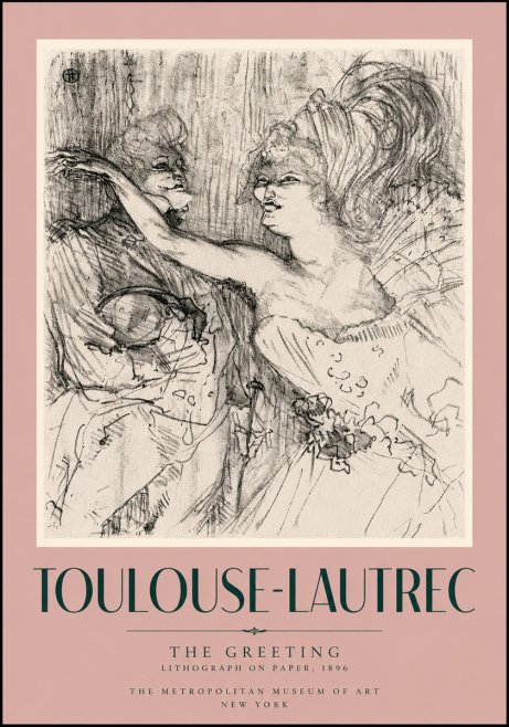 Toulouse-Lautrec The Greeting No5 - Póster