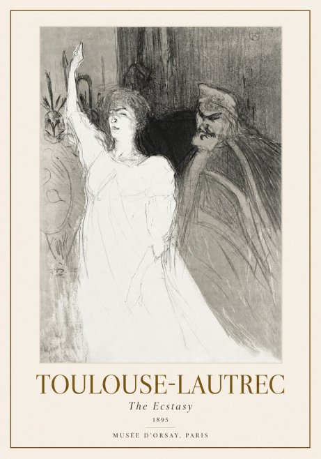 Toulouse-Lautrec The Ecstasy No1 - Póster