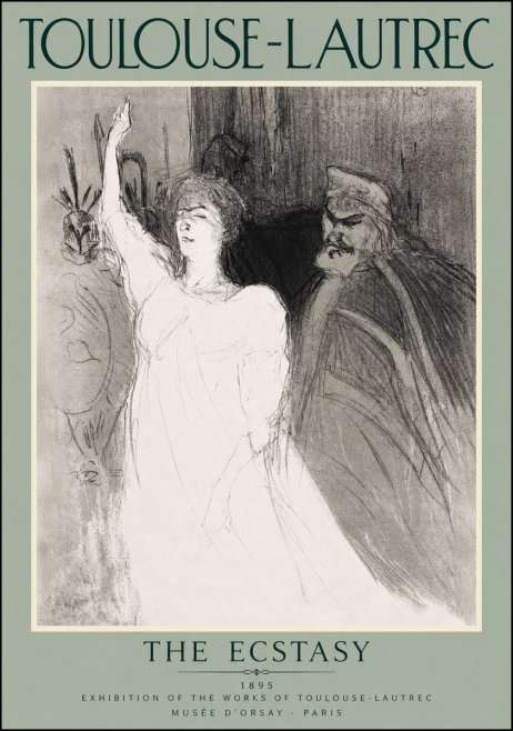 Toulouse-Lautrec The Ecstasy No3 - Póster