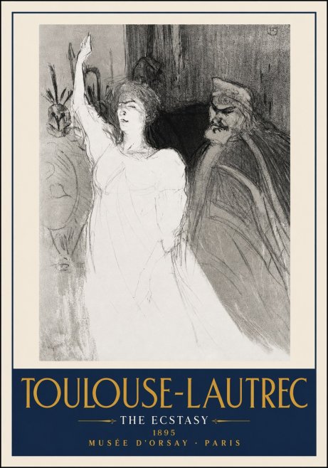 Toulouse-Lautrec The Ecstasy No4 - Póster
