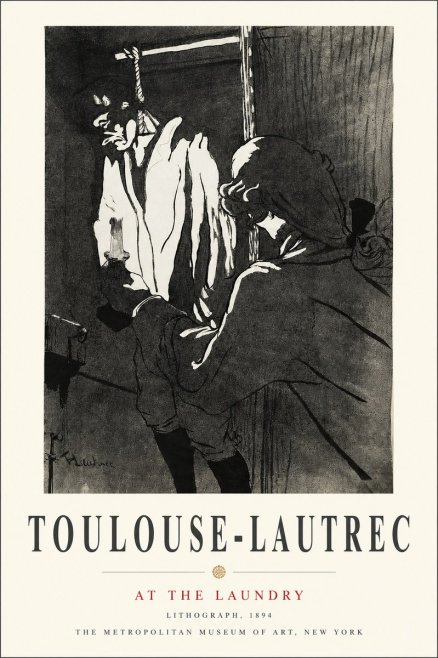 Toulouse-Lautrec At the Laundry No3 - Póster