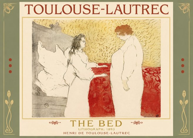 Toulouse-Lautrec The Bed No2 - Póster
