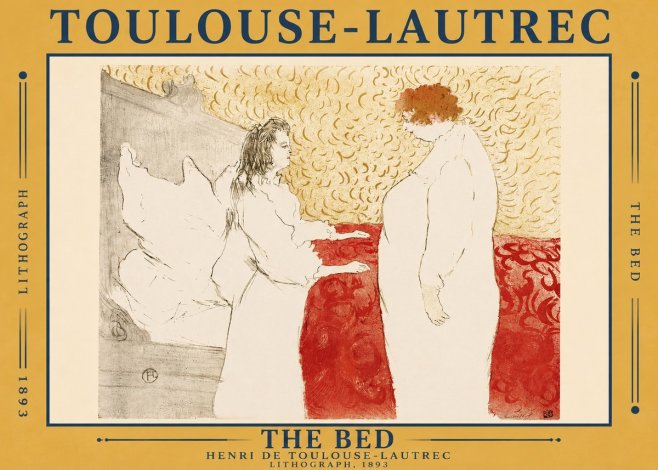 Toulouse-Lautrec The Bed No4 - Póster