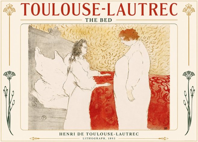 Toulouse-Lautrec The Bed No5 - Póster