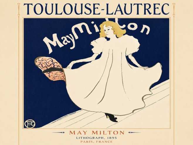 Toulouse-Lautrec May Milton No6 - Póster