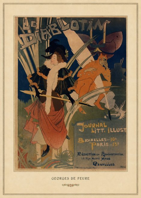 Georges de Feure Le Diablotin I No4 - Póster
