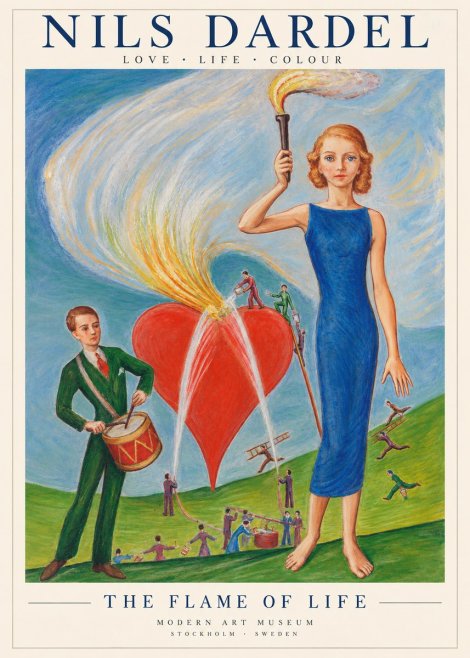 Nils Dardel The Flame of Life No2 - Póster