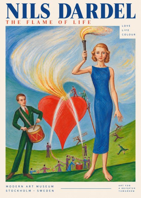 Nils Dardel The Flame of Life No5 - Póster