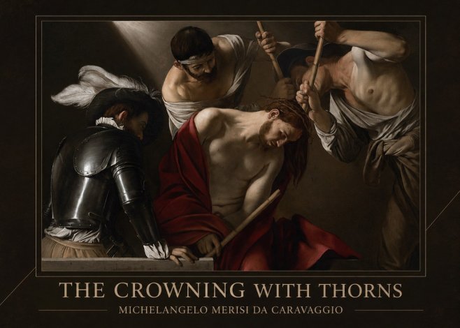 Michelangelo Merisi da Caravaggio The Crowning with Thorns I No1 - Póster