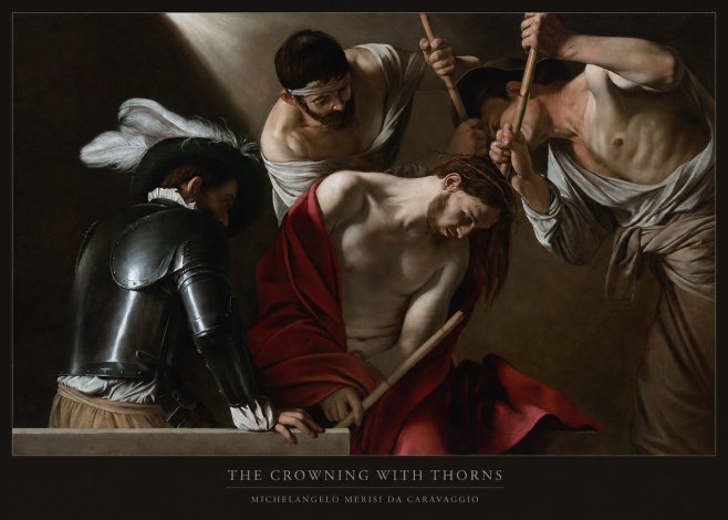 Michelangelo Merisi da Caravaggio The Crowning with Thorns I No6 - Póster