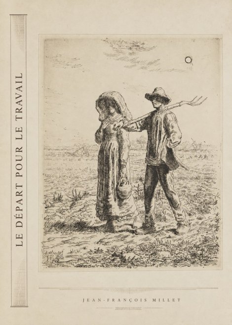 Jean-François Millet Le Départ Pour Le Travail II No2 - Póster