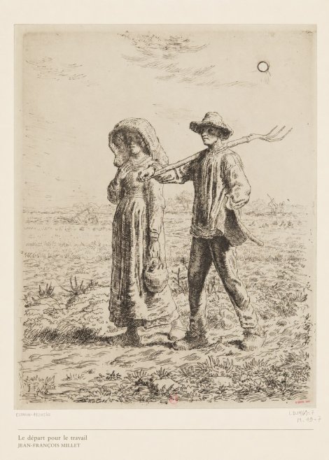 Jean-François Millet Le Départ Pour Le Travail II No6 - Póster