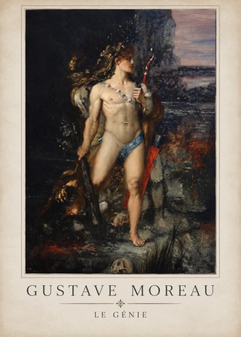 Gustave Moreau Saint Sebastian I No5 - Póster