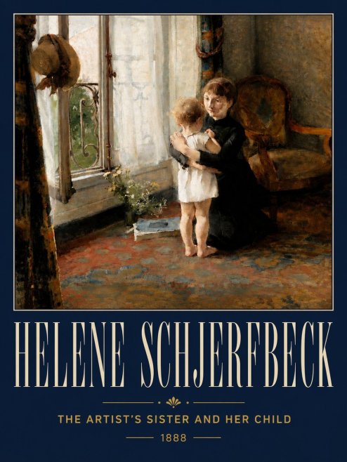 Helene Schjerfbeck The Artist's Sister and Her Child No5 - Póster