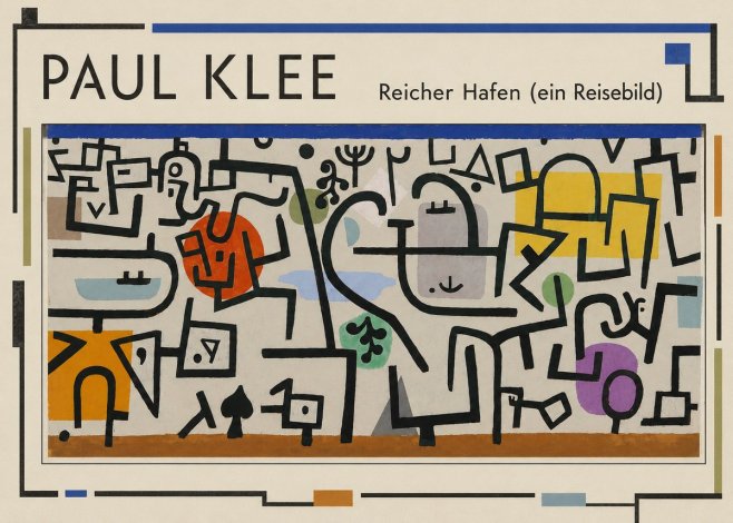 Paul Klee Reicher Hafen (Ein Reisebild) I No1 - Póster