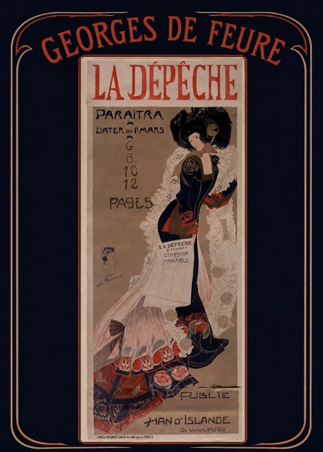 Georges de Feure La Dépêche II No3 - Póster