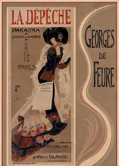 Georges de Feure La Dépêche II No5 - Póster