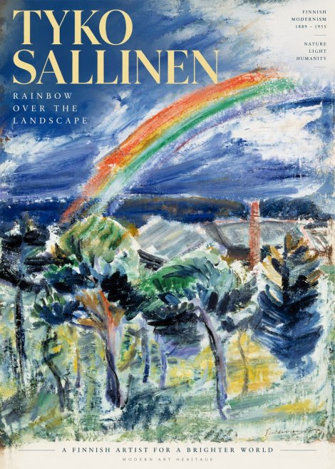 Tyko Sallinen Rainbow over the Landscape No6 - Póster