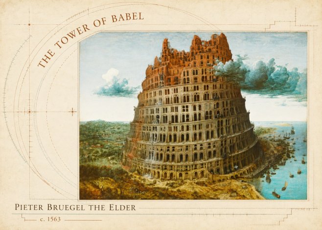 Pieter Bruegel The Tower of Babel III No5 - Póster