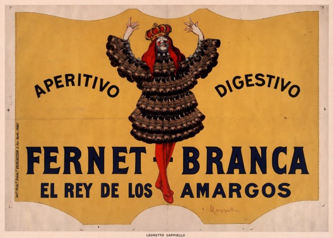 Leonetto Cappiello Fernet Branca No6 - Póster