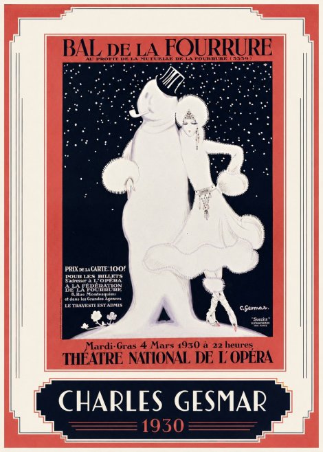 Charles Gesmar Bal De La Fourrure I No1 - Póster