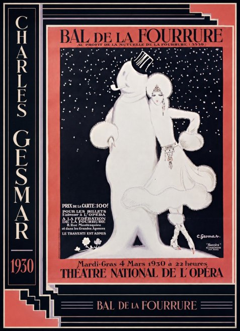 Charles Gesmar Bal De La Fourrure I No2 - Póster