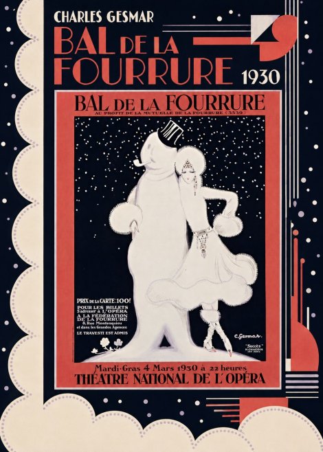 Charles Gesmar Bal De La Fourrure I No6 - Póster