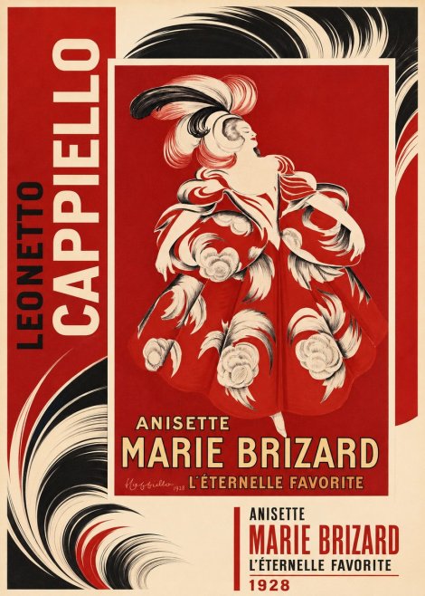 Leonetto Cappiello Ansette Marie Brizard - L'éternelle Favorite No2 - Póster